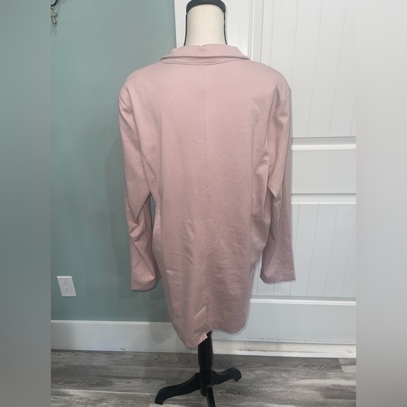 Walter Baker Double breasted blush pink oversized blazer jacket size large - Picture 4 of 8